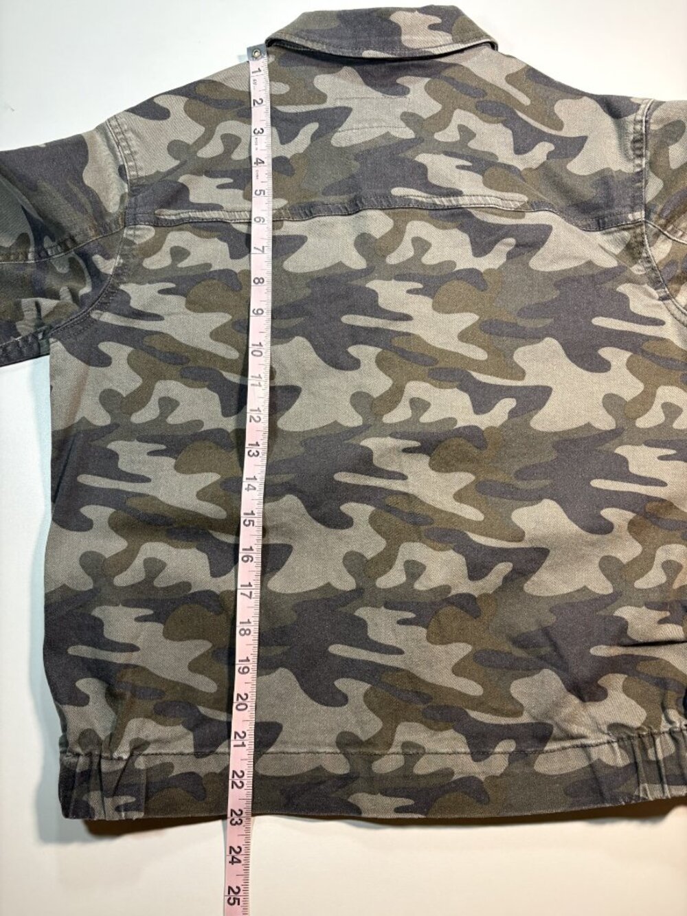 Sky and Sparrow Camo Utility Jacket Womens Medium Button Front Stretch - Picture 6 of 7